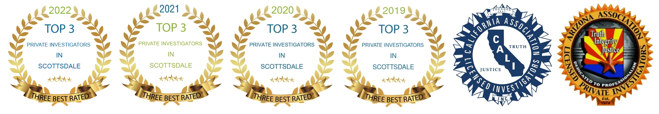 Rated Top Private Investigator in Scottsdale 4 Years in a Row